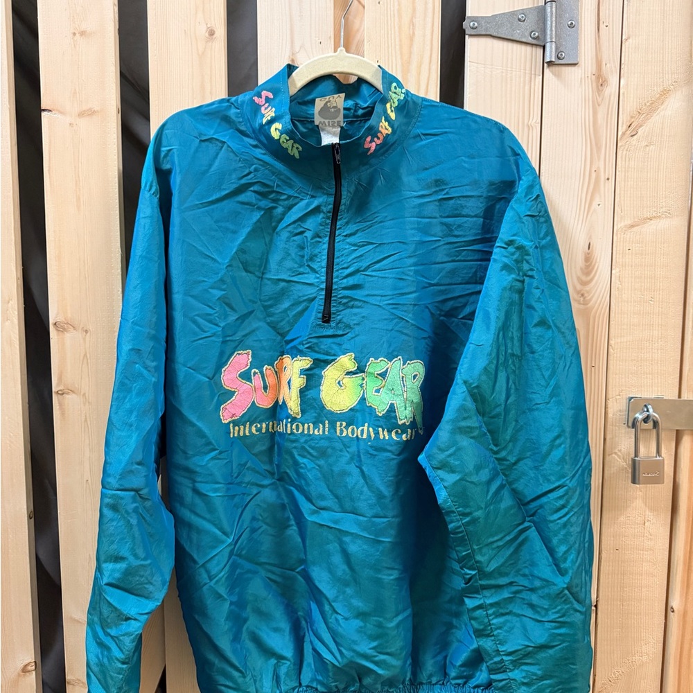 Surf Gear Teal Pullover Jacket
